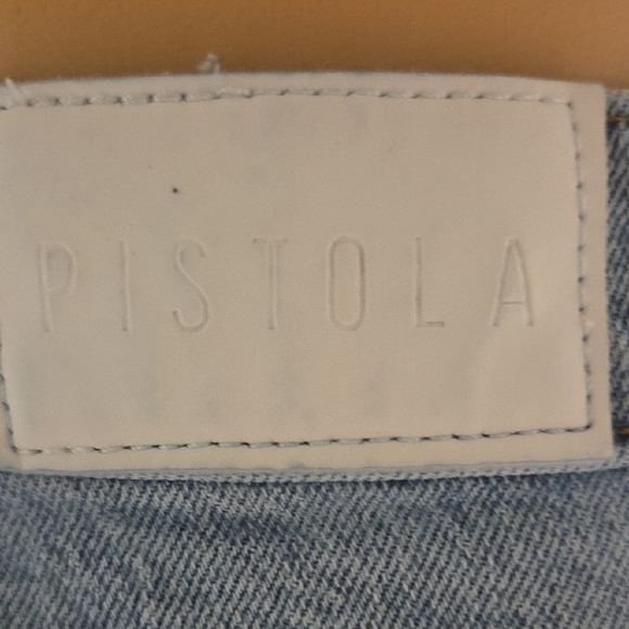 Pistola Ripped Light Blue Cropped Jeans - Picture 6 of 10